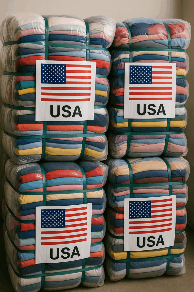 Pacas de ropa nueva listas para reventa en Hidalgo Texas Mr. Price Pacas Warehouse